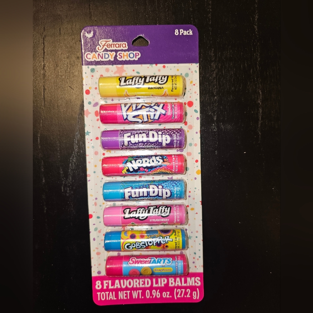 💋💄8 Piece Flavored Lip Balm Set